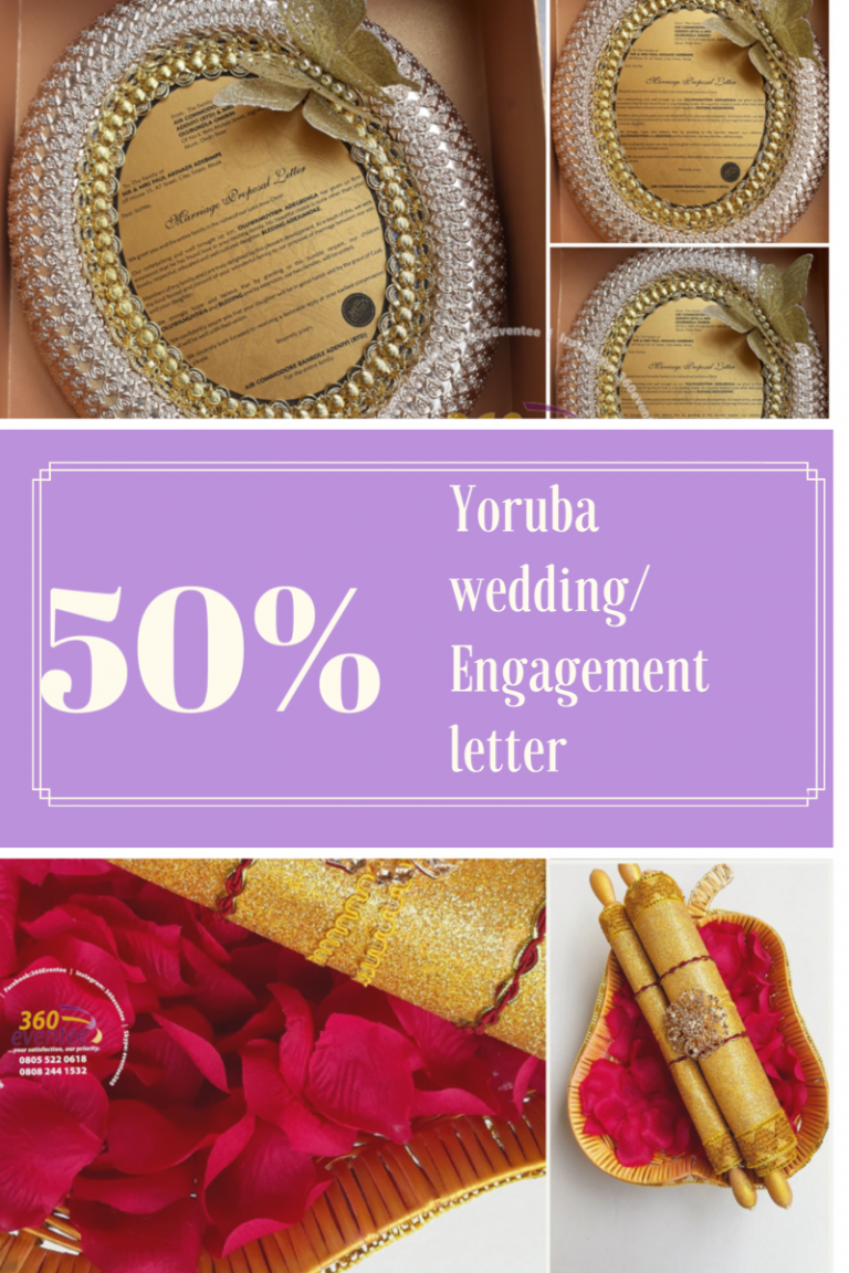 Yoruba Wedding Engagement Letter Sale